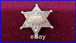 Los Angeles County Deputy Sheriff's badge Clerk Superior court