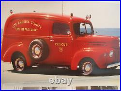 Los Angeles County Fire Department Fire Wagon Truck Forester Author Signed 1996
