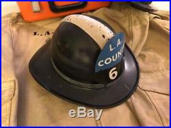 Los Angeles County Fire Dept helmet Emergency 51 tv