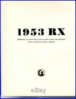 Los Angeles County General Hospital School of Nursing Yearbook Set of 3 1953-55
