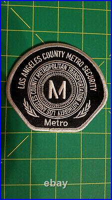 Los Angeles County Metro Transit Security Patch Rail Bus Train Subway Bike MTA