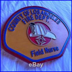 Los Angeles County Nurse 3D routed patch plaque sign Custom