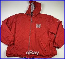 Los Angeles County Ocean Lifeguard IZOD Windbreaker Full Zip jacket Size XXL