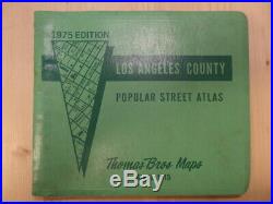 Los Angeles County Popular Street Atlas 1975 Edition by Thomas Bros Maps