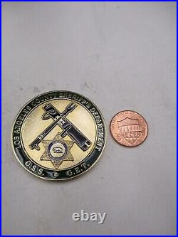 Los Angeles County Sheriff Department Gangs Safe Streets Challenge Coin