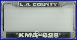 Los Angeles County Sheriff KMA-628 Vintage California LASD License Plate Frame