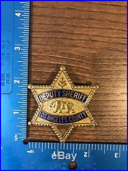 Los Angeles County Sheriff Pinback #S1967 Circa 1930s