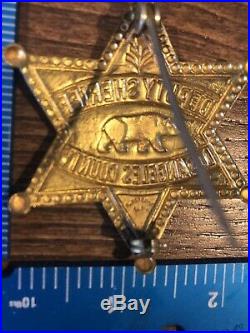 Los Angeles County Sheriff Pinback #S1967 Circa 1930s