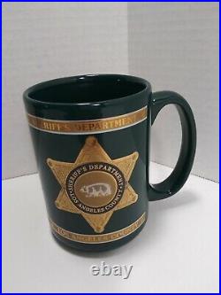 Los Angeles County Sheriff's Department Green Coffee Mug By Kapan ken Co. Inc