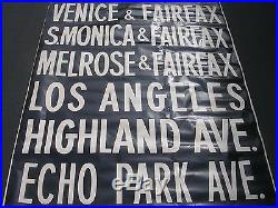 Los Angeles County Street Signs 1940's 50's Unusual Paper Roll