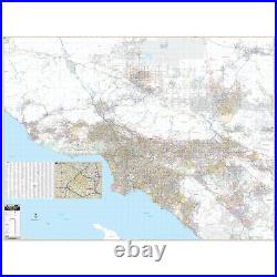 Los Angeles, Orange & Ventura Counties, CA Wall Map