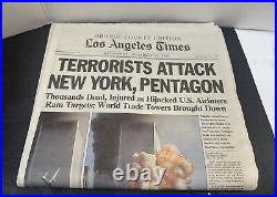 Los Angeles Times Orange County Edition September 12, 2001 Newspaper