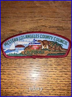 Lot 3 Boy Scout BSA Patches Western Los Angeles Orange County Ventura County OA