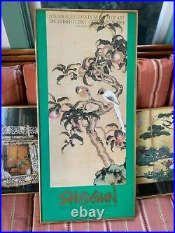 Lot of 3 Framed Shogun Age Exhibition Los Angeles County Museum of Art Posters