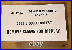 Lot of 3 code 3 emergency Los Angeles County Squad Crown And Pumper NIB