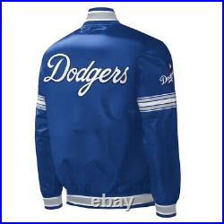 MLB Los Angeles Dodgers Vintage 80 Blue Satin Letterman Baseball Varsity Jacket