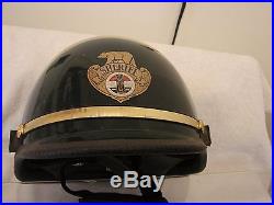 MOTOR CYCLE HELMET SHERIFF COUNTY OF LOS ANGELES CHIPS GOLD WITH BEAR DECAL NICE
