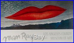 Man Ray 1966 Exhibition Poster LACMA Los Angeles County Museum of Art Surrealism