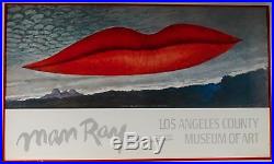 Man Ray 1966 Exhibition Poster LACMA Los Angeles County Museum of Art Surrealism