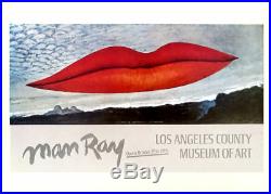 Man Ray LIPS Los Angeles County Museum Poster Print Art 11 x 16