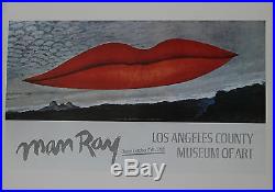 Man Ray Lithograph Los Angeles County Museum of Art Lips 1978