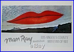 Man Ray Lithograph Los Angeles County Museum of Art Lips First Edition 1978