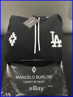 Marcelo Burlon County of Milan MLB Los Angeles Dodgers Hoodie, Size M