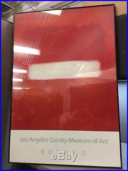 Mark Rothko White Center Framed Los Angeles County Museum of Art Poster Rare