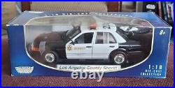 Motor Max 2001 Ford Crown Victoria Los Angeles County Sheriff's Police Car RARE