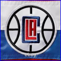 NBA Los Angeles Clippers Red Satin Bomber Letterman Varsity Baseball Jacket