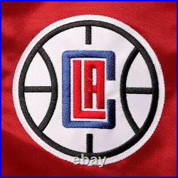NBA Los Angeles Clippers Vinatge80's Red Satin Letterman Baseball Varsity Jacket