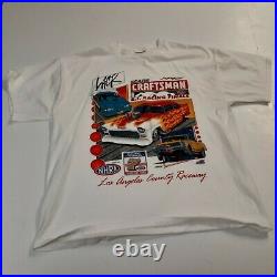 NHRA Los Angeles county raceway 1998 LACR Sears Craftsman white XL X Large