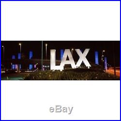 Neon sign at an airport LAX Airport City Of Los Angeles Los Angeles County Ca