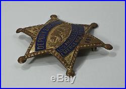 OLD OBSOLETE LOS ANGELES COUNTY SHERIFF BADGE EMERGENCY RESERVE