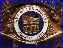 Obsolete Los Angeles County California Recreation & Parks Supervisor Badge NR