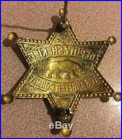 Obsolete Los Angeles County Sheriff Badge California (Pre 1948)