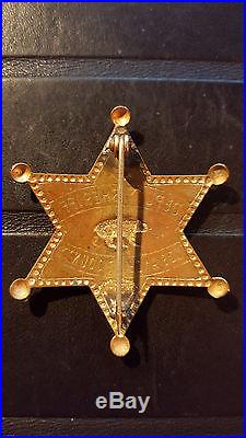 Obsolete Vintage Los Angeles County Sheriff Badge California (Pre 1948)