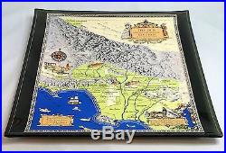 Old Spanish & Mexican Ranchos of Los Angeles County Gerald Eddy Map Glass Dish