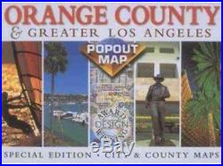 Orange County and Los Angeles (USA PopOut Maps) by Compass Maps Sheet map Book