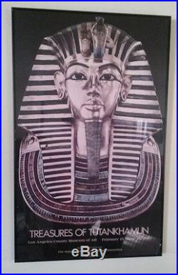 Orig 1978 Treasures of Tutankhamun Frame Poster Los Angeles County Museum of Art