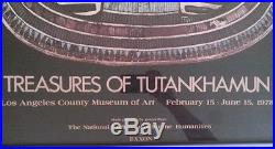 Orig 1978 Treasures of Tutankhamun Poster Los Angeles County Museum of Art