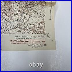 Original 1933 USGS Topographic Map of Newhall in L. A. County Original Envelope
