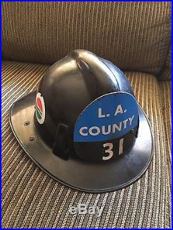 Original Los Angeles County Fire Dept. MSA helmet