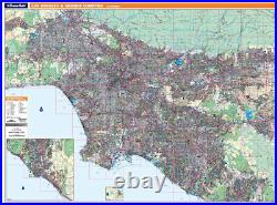 Proseries Wall Map Los Angeles & Orange Counties (r)