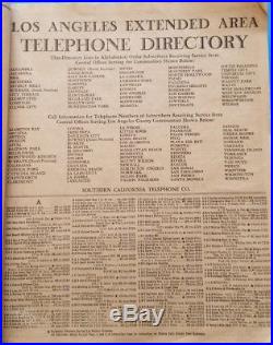 -RARE- 1936 LOS ANGELES City LA County Telephone Directory California Phone Book