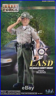 RARE ELITE FORCE LASD LOS ANGELES COUNTY SHERIFF OFFICER BURNS ACTION FIGURE