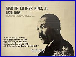 RARE Historic Vintage Martin Luther King Day Poster, Los Angeles BOB FITCH