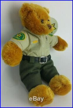 RARE Los Angeles County Sheriff Beanie Baby Plush Teddy Bear Uniform 9 NEW