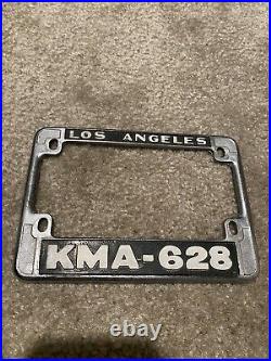 RARE Los Angeles County Sheriffs Department Motorcycle Plate Frame KMA 628