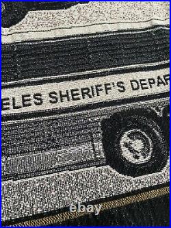 RARE! Los angeles county sheriff blanket throw Hard To Find! 57x50 Free Ship
